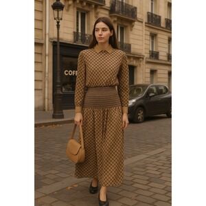 Norma‎ Walters Neiman Marcus Maxi Dress 8 Silk Cinched Waist Formal Party 90s